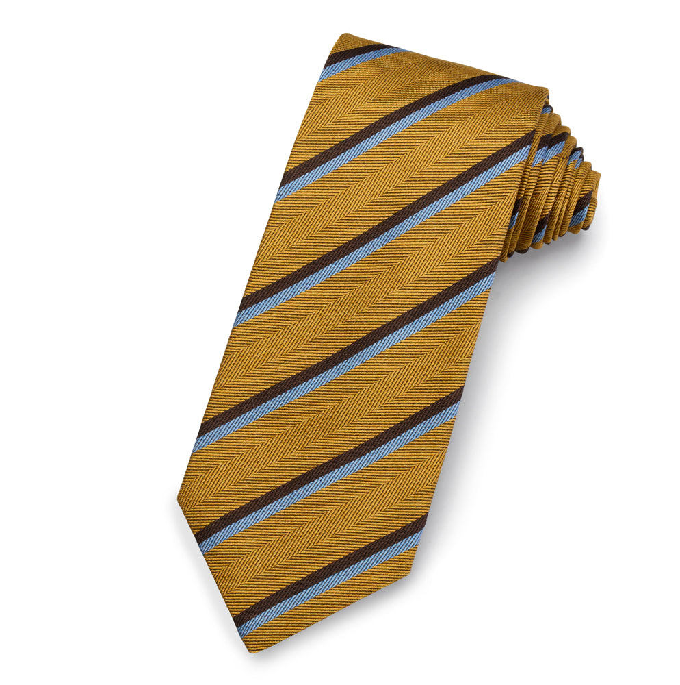The Ashcombe Silk Stripe Tie