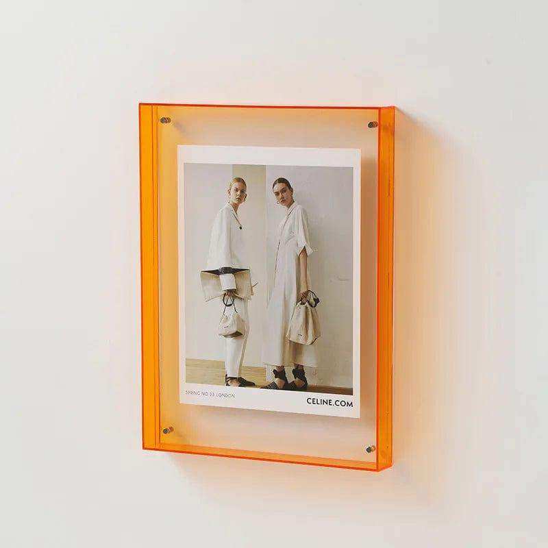 Transparent Acrylic Picture Frame orange