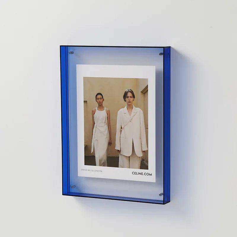 Transparent Acrylic Picture Frame blue