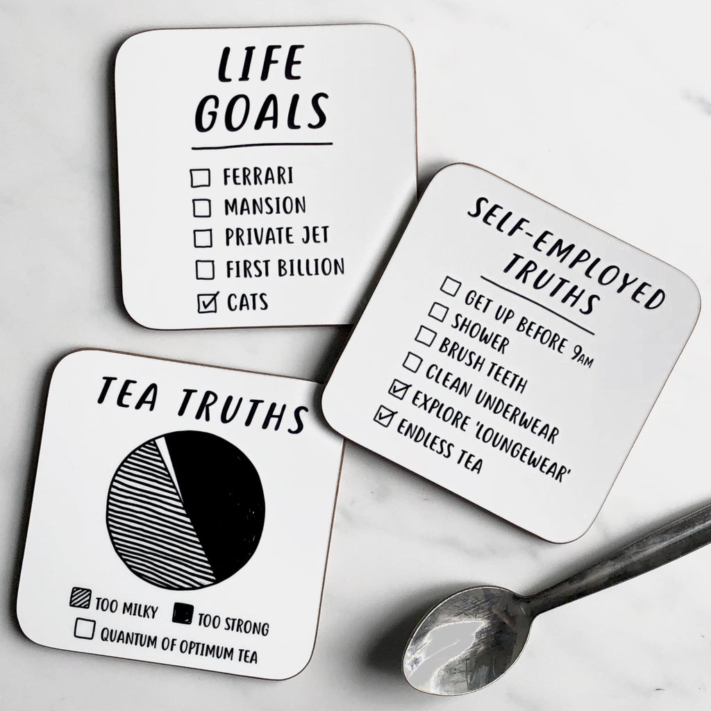 Self Employed Truths Coaster