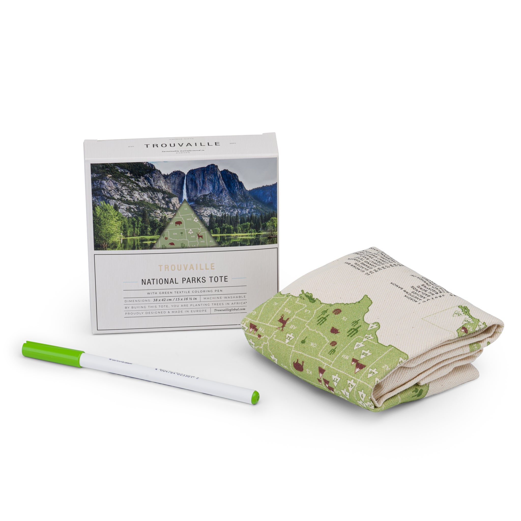 US National Parks Color In Travel Tote