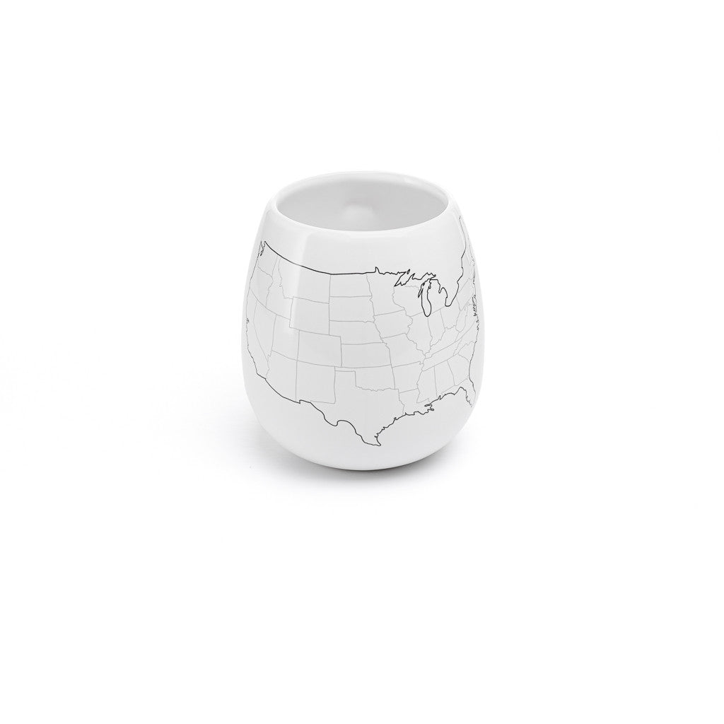 USA Map Color In Travel Mug