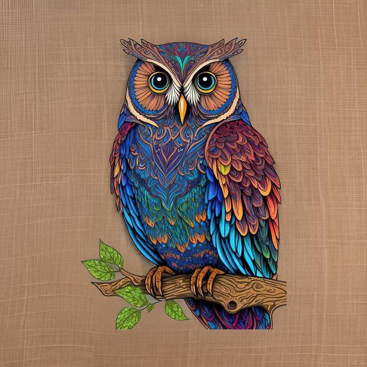 Wooden Animal and Nature Puzzles Owl