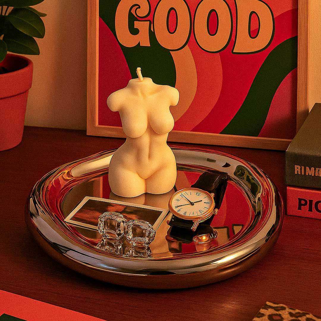 Wobbly Chrome Tray Large