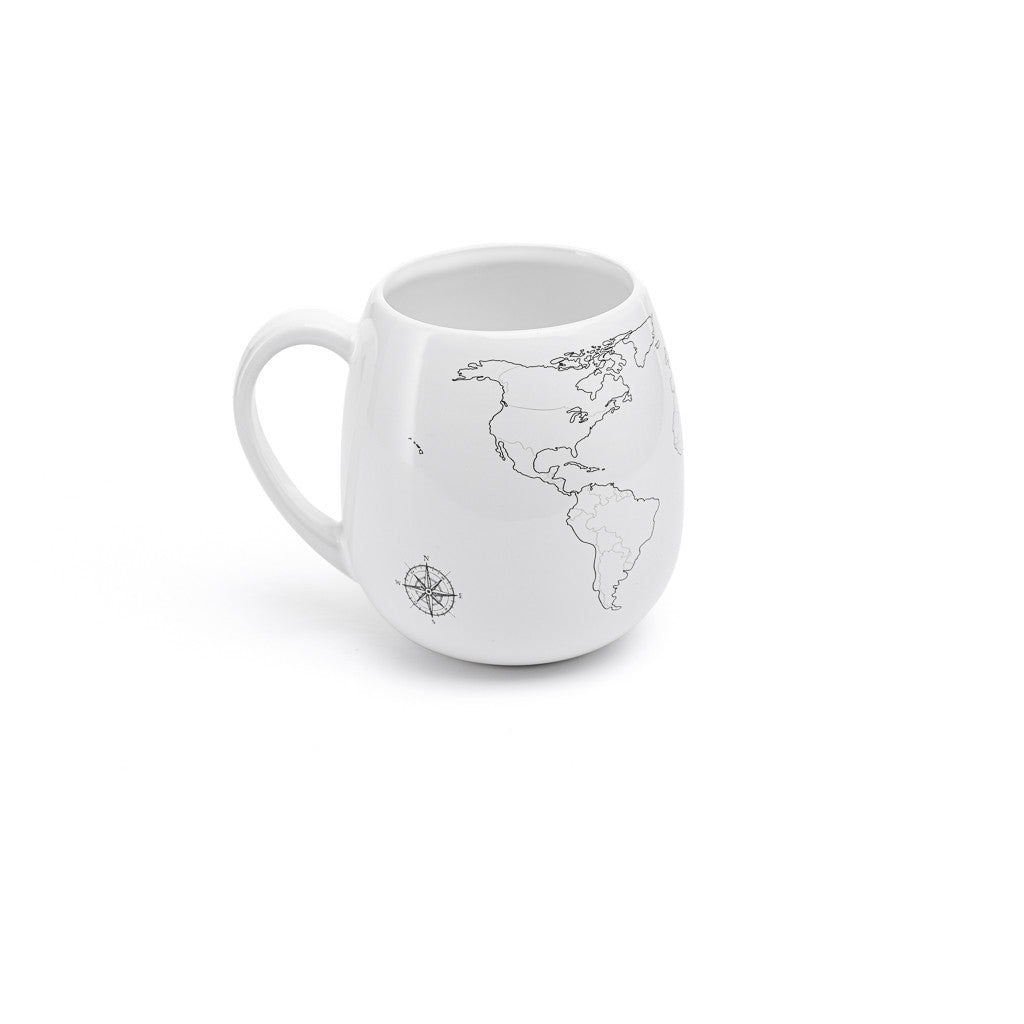 World Map Colour-In Mug | Travel Gift for Adventurers