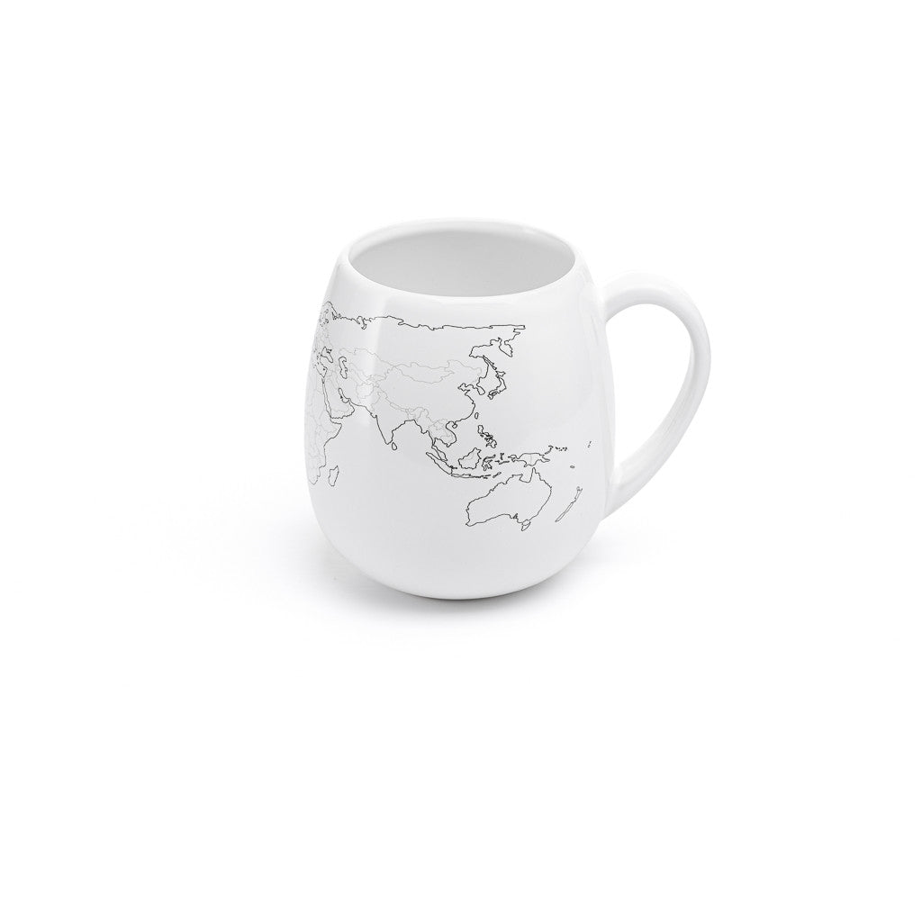 World Map Colour-In Mug | Travel Gift for Adventurers