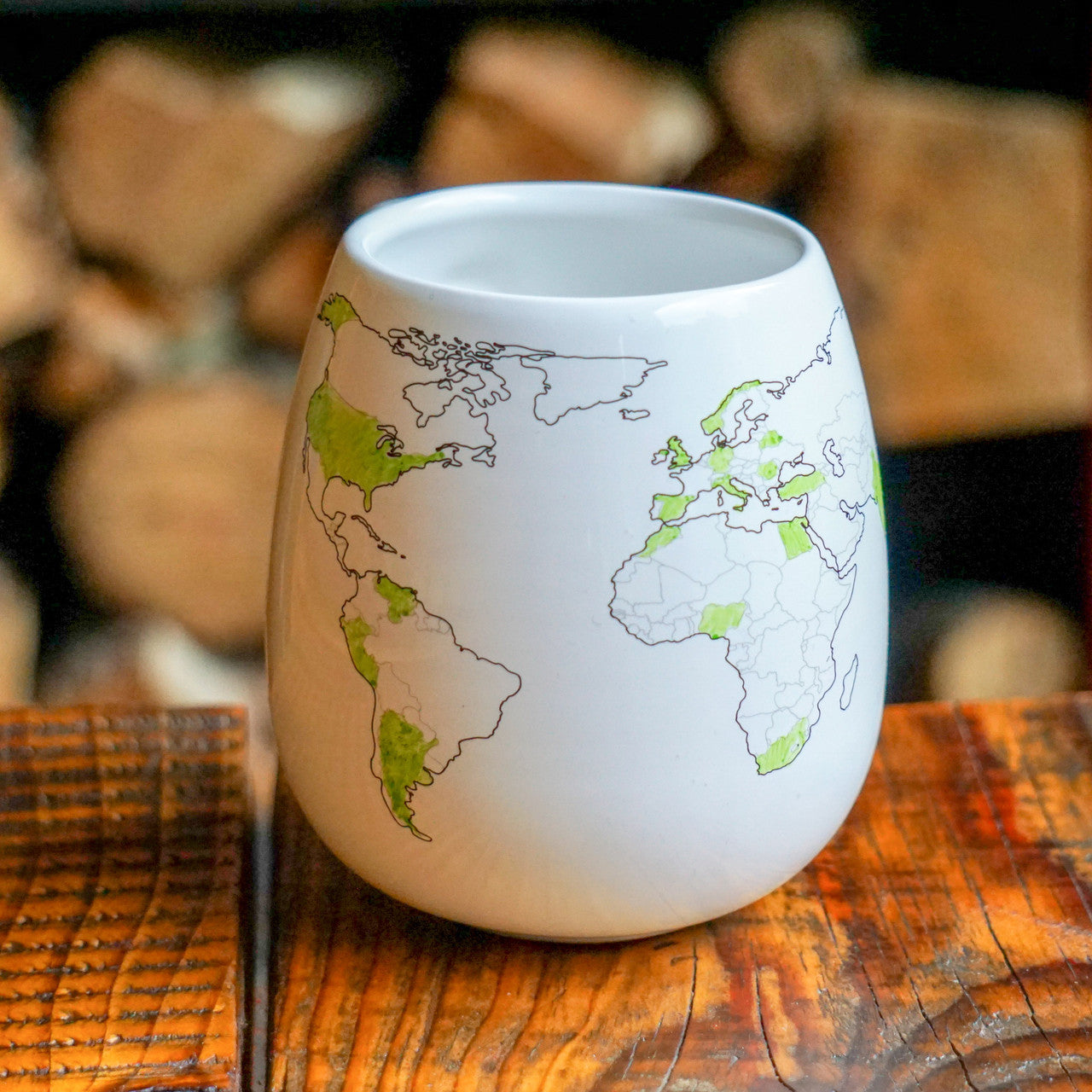 World Map Colour-In Mug | Travel Gift for Adventurers