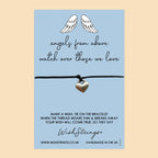 Guardian Angel Bracelet – Thoughtful Remembrance Gift | Handmade Wax Cord Bracelet